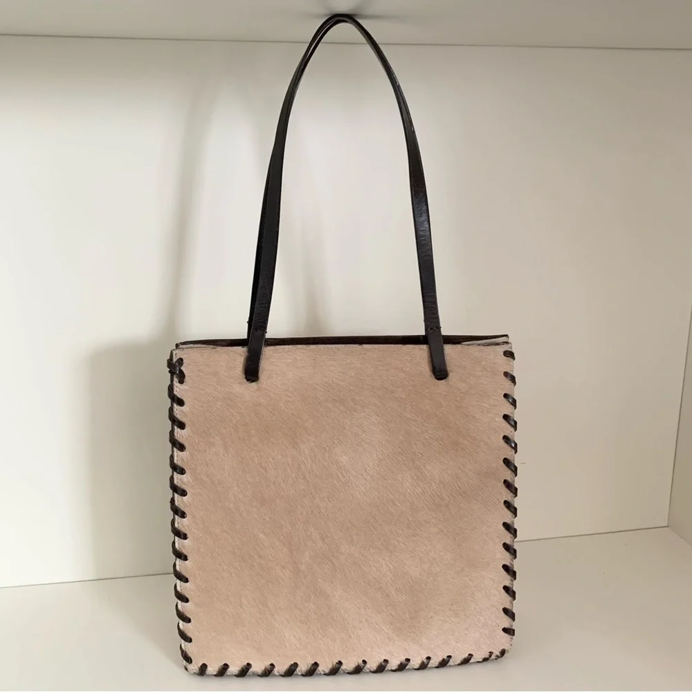 Vintage Horse hide time postmodern purse